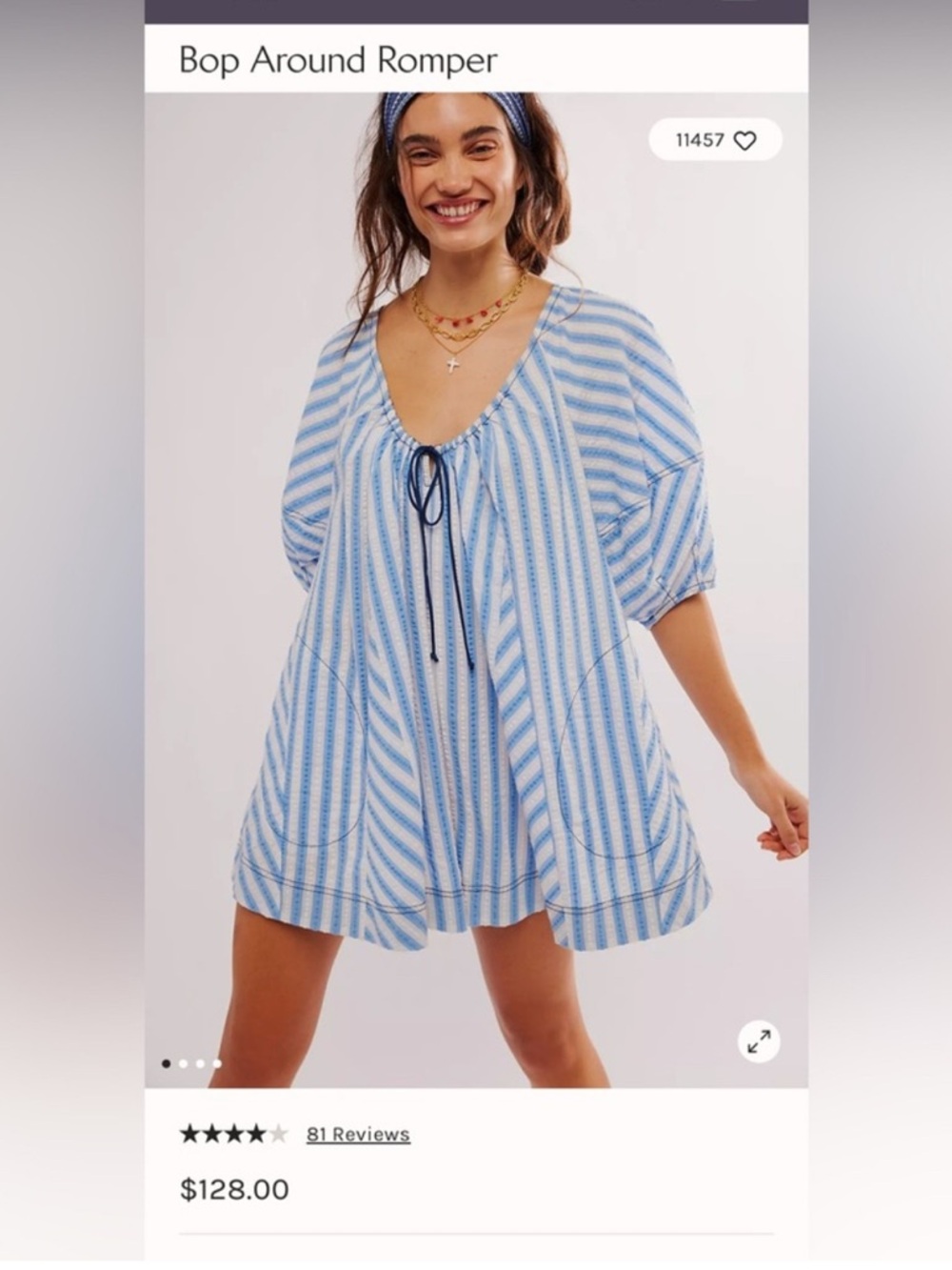 ISO Free People Bop Around Romper XS